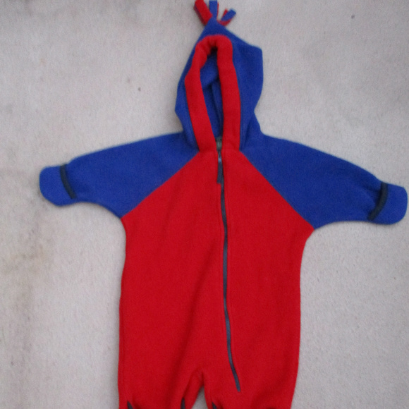 L.L. BEAN FLEECE ONESIE / JACKET 3-6 mos - Picture 1 of 3